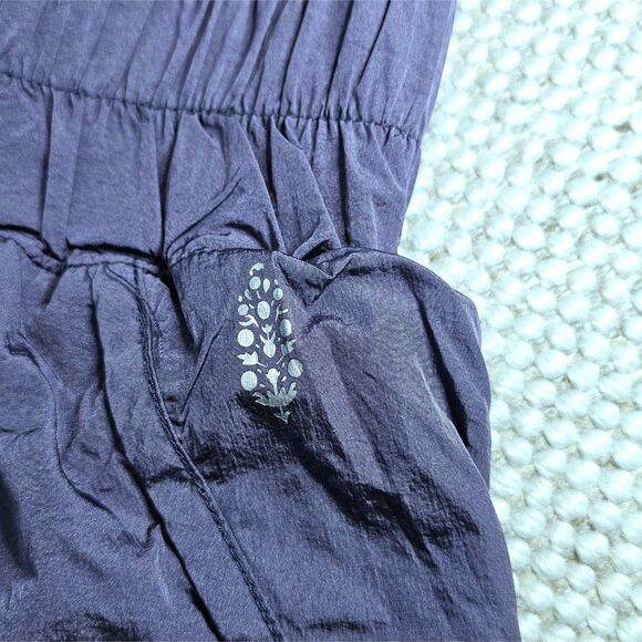 Large Free People Movement The Way Home Shorts in Deep Plum - Picture 2 of 5